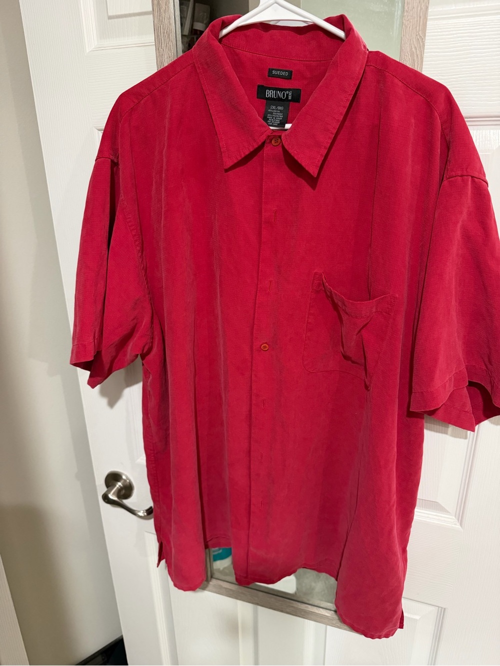 Bruno+ Red Short-Sleeve Corduroy Shirt